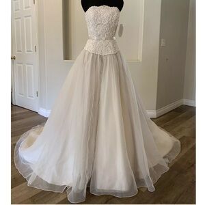 Beautiful wedding dress from David’s bridal